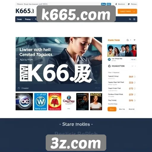 Acessibilidade e design do k665.com para usuários